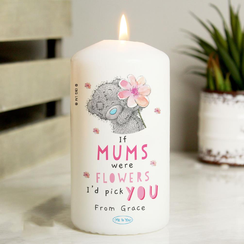 Personalised Me to You Bear I'd Pick You Pillar Candle Extra Image 1